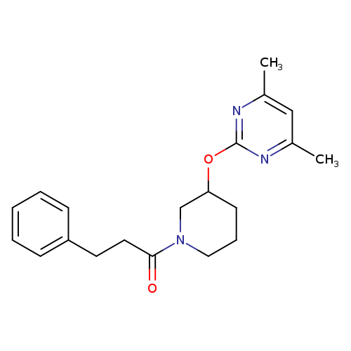 1-{3-[(4,6-dimethylpyrimidin-2-yl)oxy]piperidin-1-yl}-3-phenylpropan-1-one