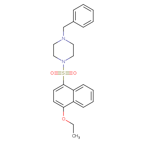 1-benzyl-4-[(4-ethoxynaphthalen-1-yl)sulfonyl]piperazine