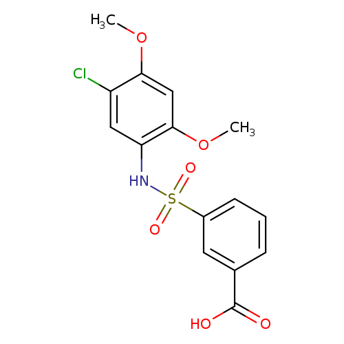 3-[(5-chloro-2,4-dimethoxyphenyl)sulfamoyl]benzoic acid