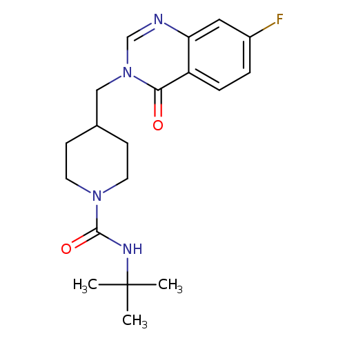 N-tert-butyl-4-[(7-fluoro-4-oxo-3,4-dihydroquinazolin-3-yl)methyl]piperidine-1-carboxamide