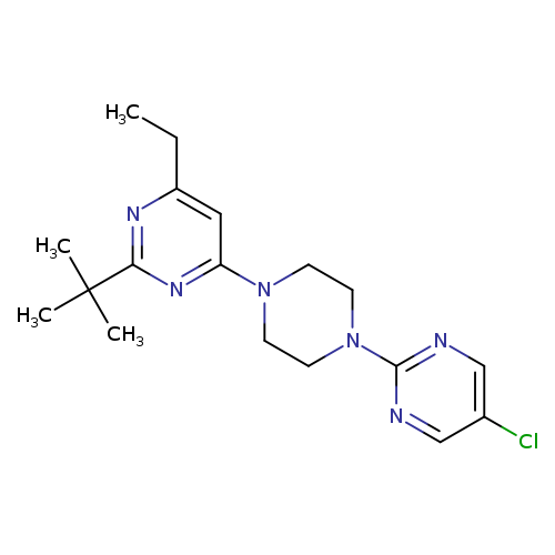 2-tert-butyl-4-[4-(5-chloropyrimidin-2-yl)piperazin-1-yl]-6-ethylpyrimidine
