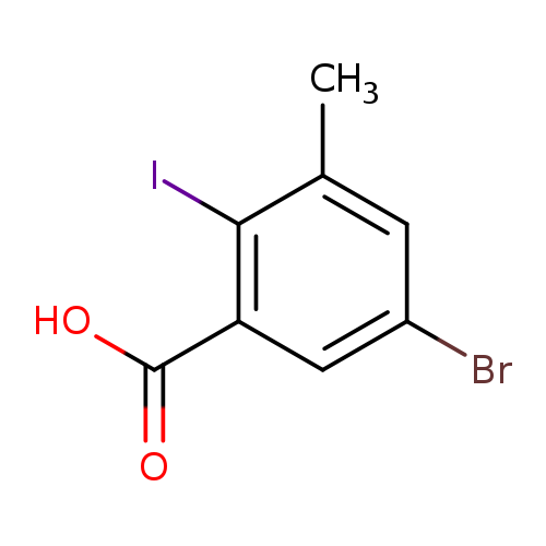 Benzoic acid, 5-bromo-2-iodo-3-methyl-