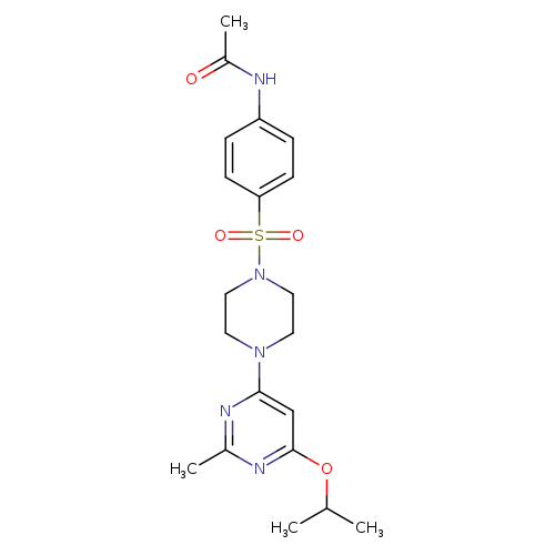 N-[4-({4-[2-methyl-6-(propan-2-yloxy)pyrimidin-4-yl]piperazin-1-yl}sulfonyl)phenyl]acetamide