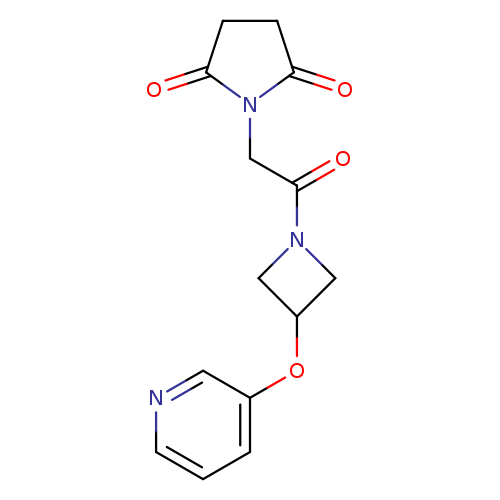 1-{2-oxo-2-[3-(pyridin-3-yloxy)azetidin-1-yl]ethyl}pyrrolidine-2,5-dione