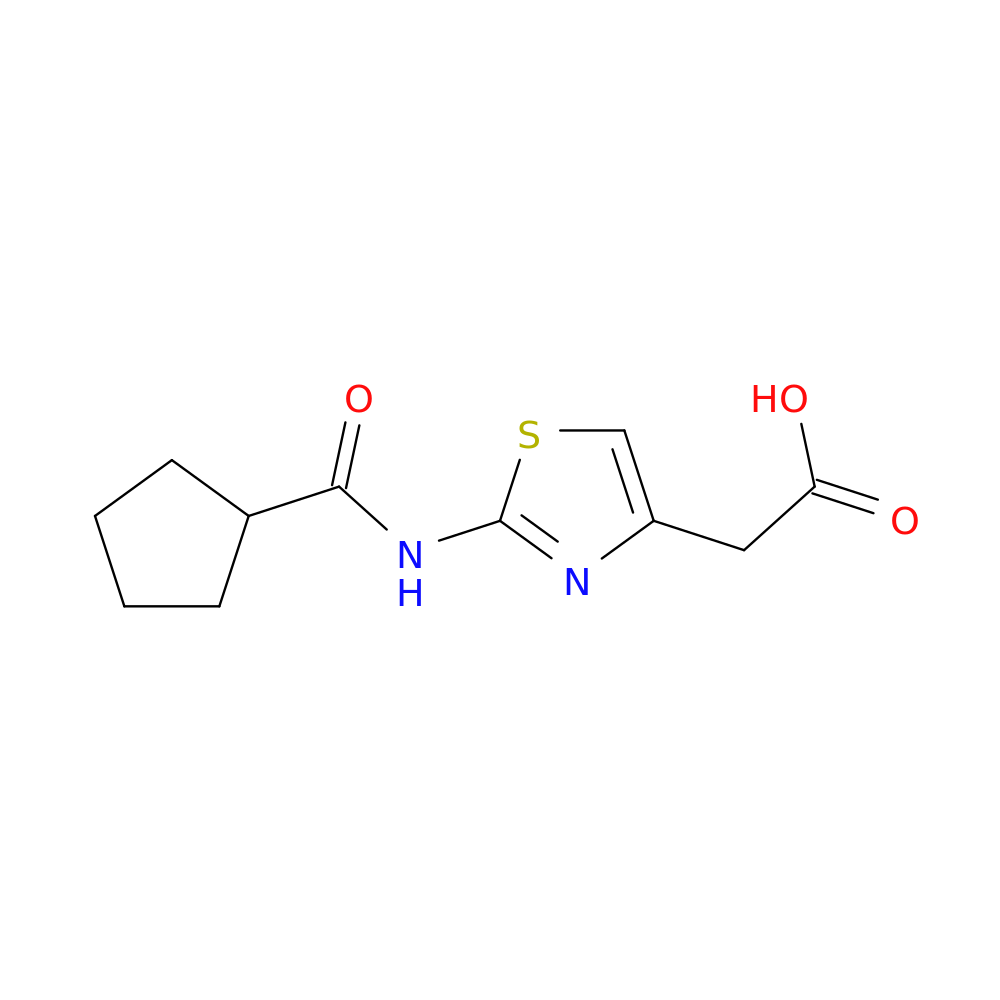 2-(2-cyclopentaneamido-1,3-thiazol-4-yl)acetic acid