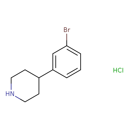 Piperidine, 4-(3-bromophenyl)-, hydrochloride (1:1)