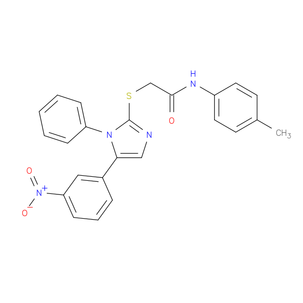 N-(4-methylphenyl)-2-{[5-(3-nitrophenyl)-1-phenyl-1H-imidazol-2-yl]sulfanyl}acetamide