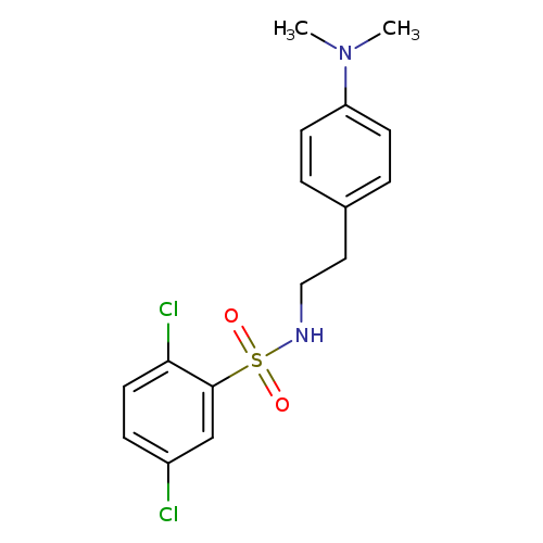 2,5-dichloro-N-{2-[4-(dimethylamino)phenyl]ethyl}benzene-1-sulfonamide