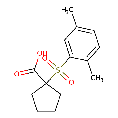 1-(2,5-dimethylbenzenesulfonyl)cyclopentane-1-carboxylic acid