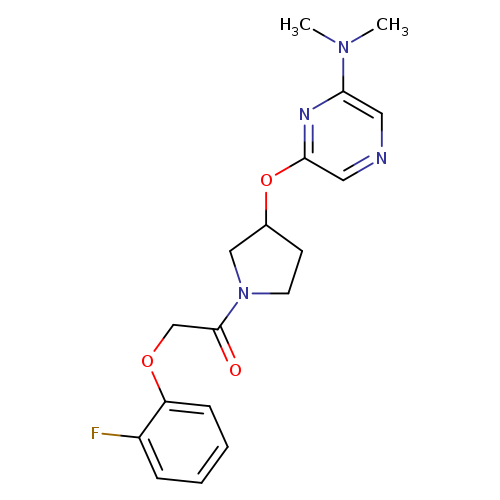 1-(3-{[6-(dimethylamino)pyrazin-2-yl]oxy}pyrrolidin-1-yl)-2-(2-fluorophenoxy)ethan-1-one