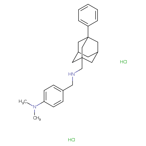 N,N-dimethyl-4-({[(3-phenyladamantan-1-yl)methyl]amino}methyl)aniline dihydrochloride