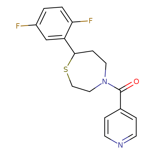 7-(2,5-difluorophenyl)-4-(pyridine-4-carbonyl)-1,4-thiazepane