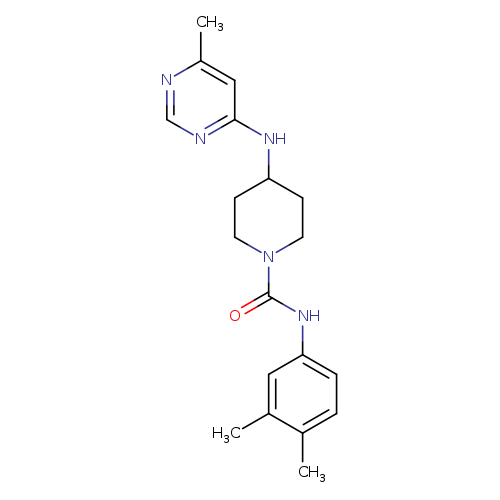 N-(3,4-dimethylphenyl)-4-[(6-methylpyrimidin-4-yl)amino]piperidine-1-carboxamide
