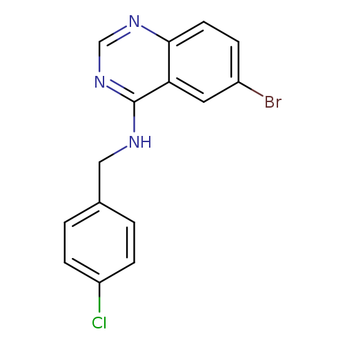 6-bromo-N-[(4-chlorophenyl)methyl]quinazolin-4-amine