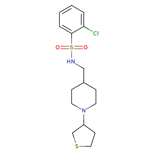 2-chloro-N-{[1-(thiolan-3-yl)piperidin-4-yl]methyl}benzene-1-sulfonamide