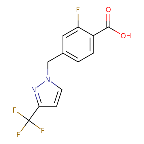 2-fluoro-4-{[3-(trifluoromethyl)-1H-pyrazol-1-yl]methyl}benzoic acid