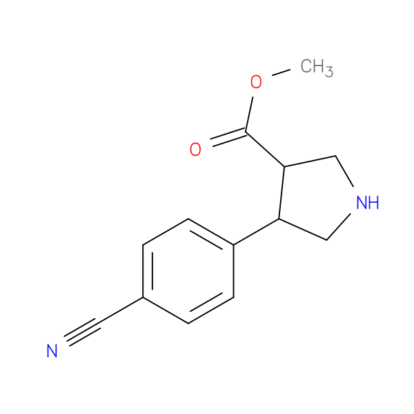 Methyl 4-(4-cyanophenyl)-3-pyrrolidinecarboxylate