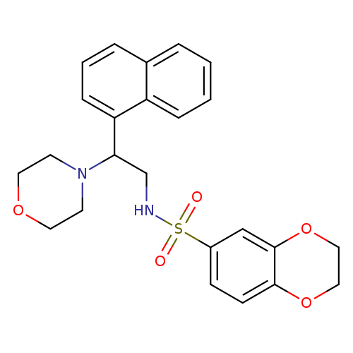N-[2-(morpholin-4-yl)-2-(naphthalen-1-yl)ethyl]-2,3-dihydro-1,4-benzodioxine-6-sulfonamide
