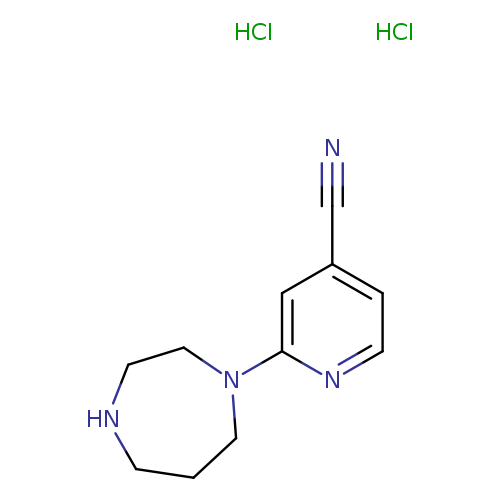 2-(1,4-diazepan-1-yl)pyridine-4-carbonitrile dihydrochloride