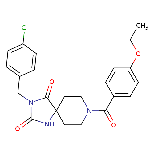 3-[(4-chlorophenyl)methyl]-8-(4-ethoxybenzoyl)-1,3,8-triazaspiro[4.5]decane-2,4-dione