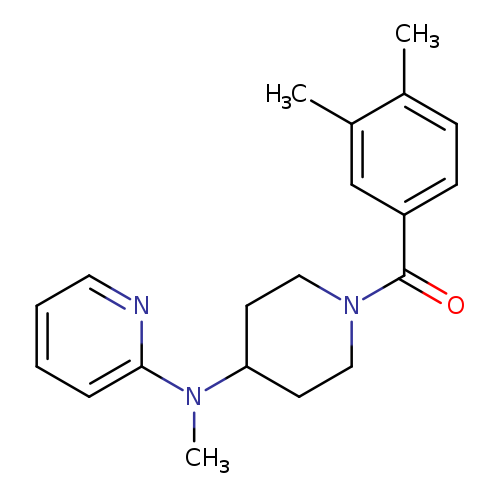 N-[1-(3,4-dimethylbenzoyl)piperidin-4-yl]-N-methylpyridin-2-amine