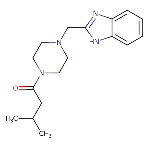 1-{4-[(1H-1,3-benzodiazol-2-yl)methyl]piperazin-1-yl}-3-methylbutan-1-one