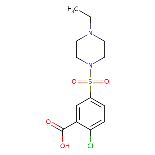 2-CHLORO-5-(4-ETHYL-PIPERAZINE-1-SULFONYL)-BENZOIC ACID
