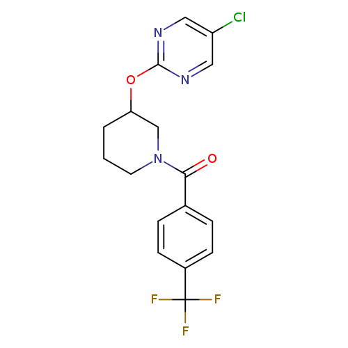 5-chloro-2-({1-[4-(trifluoromethyl)benzoyl]piperidin-3-yl}oxy)pyrimidine