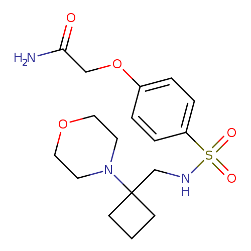 2-[4-({[1-(morpholin-4-yl)cyclobutyl]methyl}sulfamoyl)phenoxy]acetamide