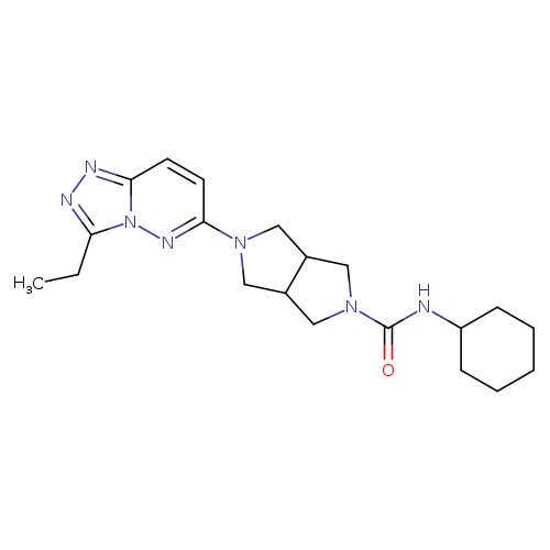 N-cyclohexyl-5-{3-ethyl-[1,2,4]triazolo[4,3-b]pyridazin-6-yl}-octahydropyrrolo[3,4-c]pyrrole-2-carboxamide