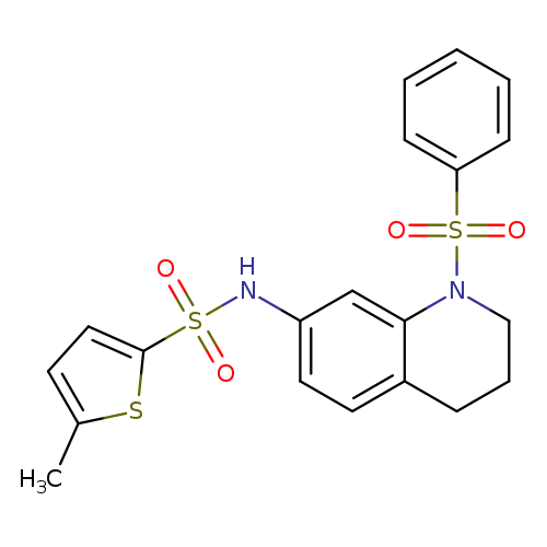 N-[1-(benzenesulfonyl)-1,2,3,4-tetrahydroquinolin-7-yl]-5-methylthiophene-2-sulfonamide