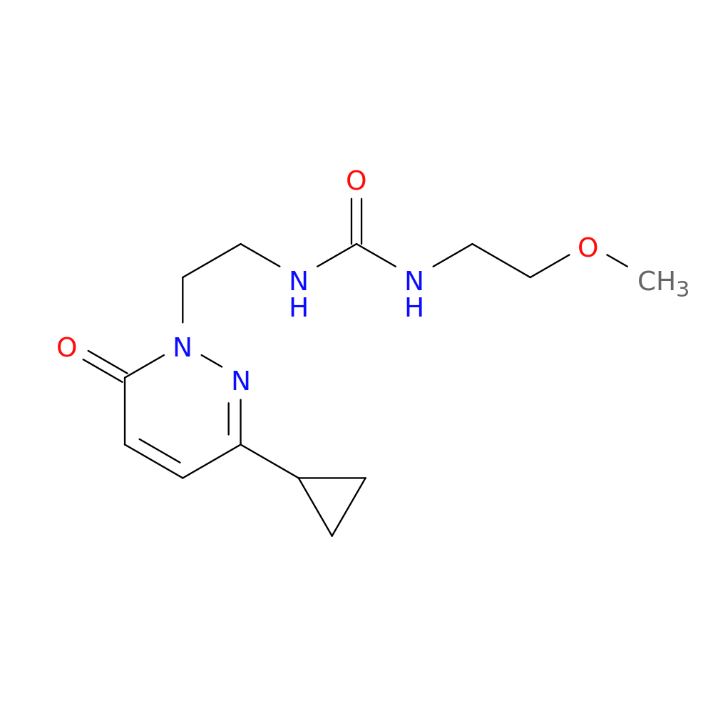 1-[2-(3-cyclopropyl-6-oxo-1,6-dihydropyridazin-1-yl)ethyl]-3-(2-methoxyethyl)urea