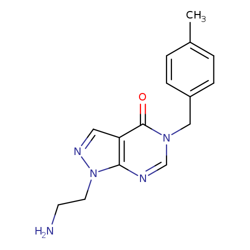 1-(2-AMINOETHYL)-5-(4-METHYLBENZYL)-1,5-DIHYDRO-4H-PYRAZOLO[3,4-D]PYRIMID+