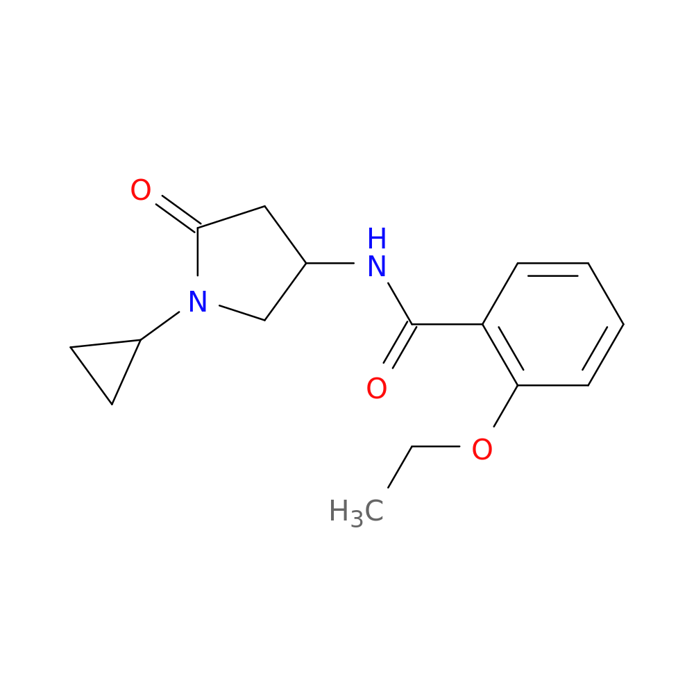 N-(1-cyclopropyl-5-oxopyrrolidin-3-yl)-2-ethoxybenzamide