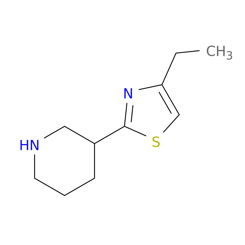 3-(4-ethyl-1,3-thiazol-2-yl)piperidine