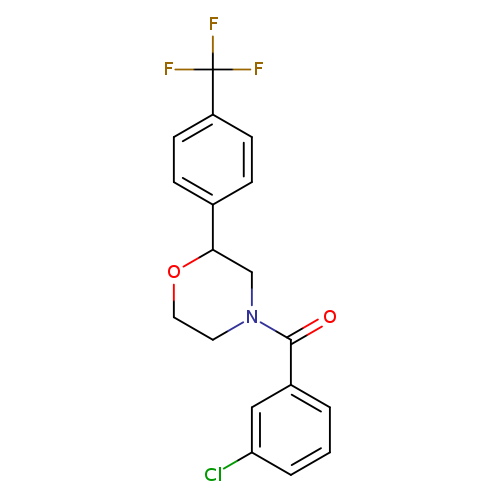 4-(3-chlorobenzoyl)-2-[4-(trifluoromethyl)phenyl]morpholine