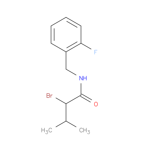 2-bromo-N-[(2-fluorophenyl)methyl]-3-methylbutanamide
