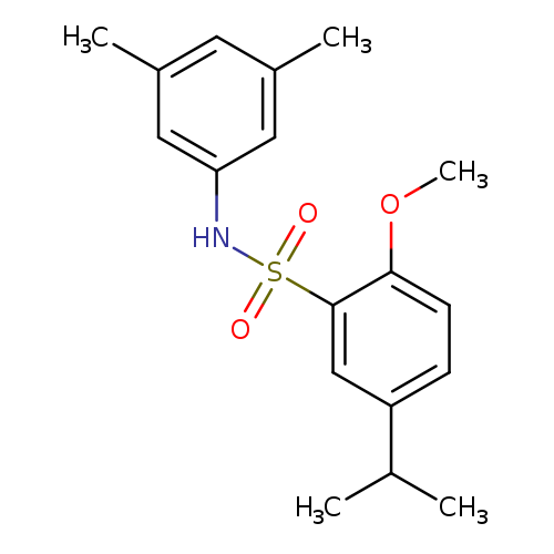 N-(3,5-dimethylphenyl)-2-methoxy-5-(propan-2-yl)benzene-1-sulfonamide