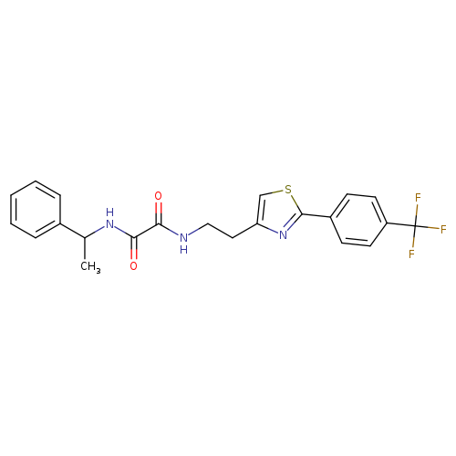 N'-(1-phenylethyl)-N-(2-{2-[4-(trifluoromethyl)phenyl]-1,3-thiazol-4-yl}ethyl)ethanediamide