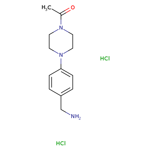 1-(4-(4-(aminomethyl)phenyl)piperazin-1-yl)ethanone dihydrochloride