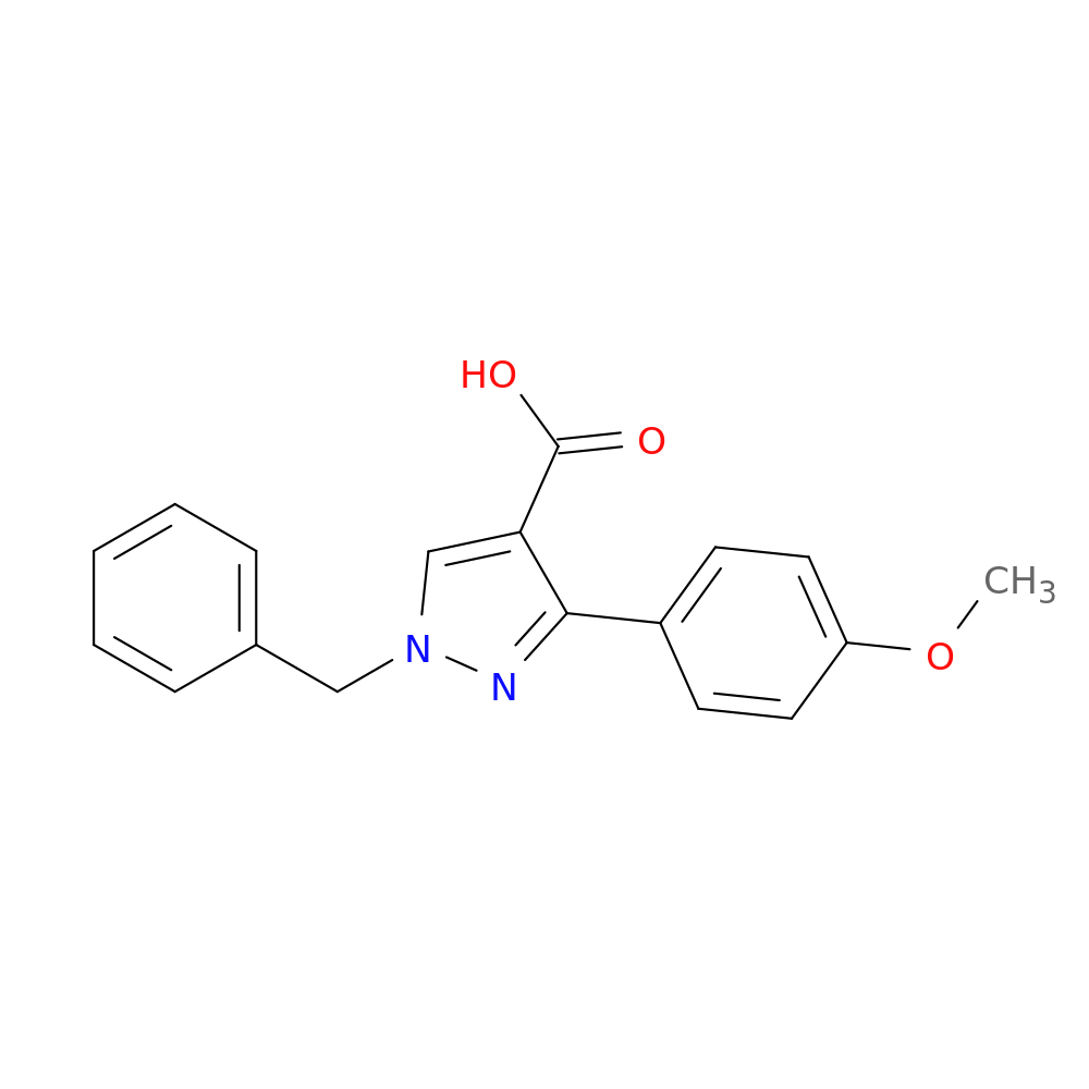 1-benzyl-3-(4-methoxyphenyl)-1H-pyrazole-4-carboxylic acid