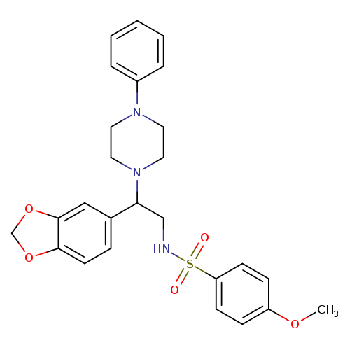 N-[2-(2H-1,3-benzodioxol-5-yl)-2-(4-phenylpiperazin-1-yl)ethyl]-4-methoxybenzene-1-sulfonamide