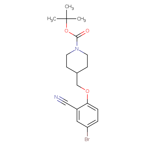 tert-Butyl 4-((4-bromo-2-cyanophenoxy)methyl)piperidine-1-carboxylate