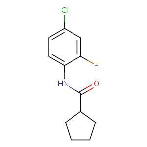 N-(4-chloro-2-fluorophenyl)cyclopentanecarboxamide