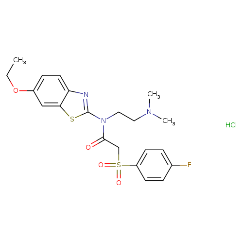 N-[2-(dimethylamino)ethyl]-N-(6-ethoxy-1,3-benzothiazol-2-yl)-2-(4-fluorobenzenesulfonyl)acetamide hydrochloride