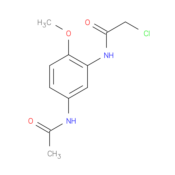 2-chloro-N-(5-acetamido-2-methoxyphenyl)acetamide