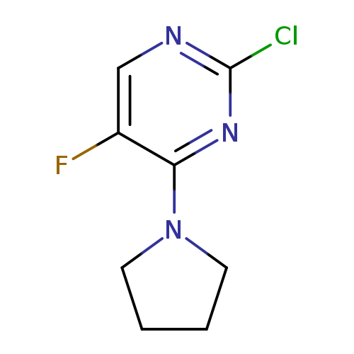 2-Chloro-5-fluoro-4-(1-pyrrolidinyl)pyrimidine