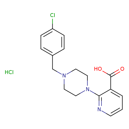 2-{4-[(4-chlorophenyl)methyl]piperazin-1-yl}pyridine-3-carboxylic acid hydrochloride
