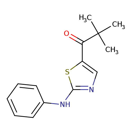 2,2-dimethyl-1-[2-(phenylamino)-1,3-thiazol-5-yl]propan-1-one