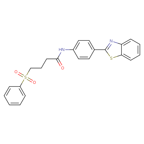 4-(benzenesulfonyl)-N-[4-(1,3-benzothiazol-2-yl)phenyl]butanamide